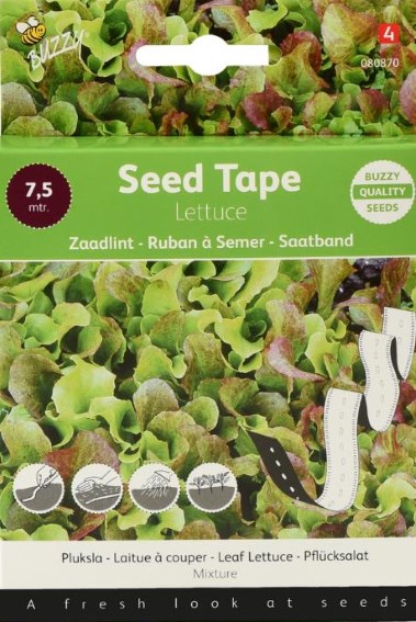 Seed Tape Leaf Lettuce Mixture 7.5m